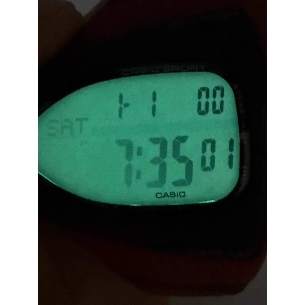 Casio CHR-100 Sport Phys New Battery Mens Watch Red Black 46MM 7.5